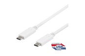 USB-kabel - Deltaco USB-C Cable - USB-C to USB-C - 1 m - USBC-1407