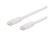Nätverkskabel - Deltaco patch cable - 10 m - white - Vit - 10m - TP-610VAU