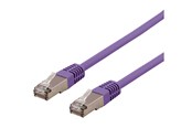 Nätverkskabel - Deltaco patch cable - 1.5 m - purple - Lila - 1m - STP-611PAU