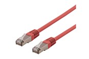 Nätverkskabel - Deltaco STP-63RAU - patch cable - 3 m - red - Röd - 3m - STP-63RAU