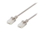Nätverkskabel - Deltaco patch cable - 50 cm - grey - Grå - 0.5m - UUTP-1010