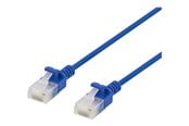 Nätverkskabel - Deltaco patch cable - 50 cm - blue - Blå - 0.5m - UUTP-1011