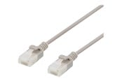 Nätverkskabel - Deltaco patch cable - 1 m - grey - Grå - 1meter - UUTP-1020