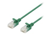 Nätverkskabel - Deltaco patch cable - 3 m - green - Grön - 3m - UUTP-1052