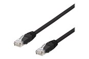 Nätverkskabel - Deltaco TP-620SAU - patch cable - 20 m - black - Svart - 20m - TP-620SAU