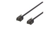 Nätverkskabel - Deltaco patch cable - 15 cm - black - Svart - 0.1m - UUTP-2077