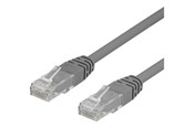 Nätverkskabel - Deltaco patch cable - 30 cm - grey - Grå - 0.3m - TP-603-50P