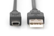 USB-kabel - DIGITUS USB 2.0 Type-A to USB Mini Type-B - 1.8m - AK-300108-018-S