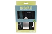 Grill & tillbehör - cozze BBQ-set 4 delar: Spatel, Grilltång, Grillborste och Grillhandske - 90310