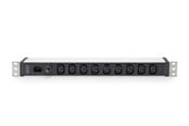 Strömkabel (extern) - DIGITUS 9-Port - 1U - Aluminum PDU - DN-95429