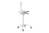 Väggfäste, AV-Möbel - Multibrackets M Basic cart - for LCD display / keyboard / mouse / notebook - white silver - Max 7.5 kg - recommended for - 7350105219597
