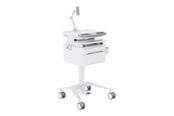 Väggfäste, AV-Möbel - Multibrackets M Basic cart - for tablet / keyboard / mouse / notebook - with drawer - white silver - Max 7.5 kg - recommended for - 7350105219634