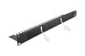 Nätverks tillbehör - DeLOCK Cable Management Brush Strip with Cable Support Plate - 66484