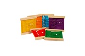Träleksaker - Bigjigs Wooden Clasp and Button Frames 6pcs. - 37003