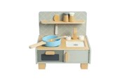 Träleksaker - Bigjigs Wooden Table Top Kitchen 7 pcs. - 37044