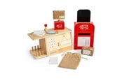 Träleksaker - Bigjigs Wooden Post Office Playset 19pcs. - 37061