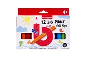 Kreativa spel - Bruynzeel Kids Big Point Felt-tip Pens Set 12 - 60122012