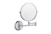 Sminkspeglar - UNIQ Wall Mirror with 10x Magnification in Silver - 7023