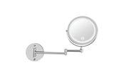 Sminkspeglar - UNIQ LED Wall-Mounted Cosmetic Mirror with Articulating Arm and 5x Magnification - 6263