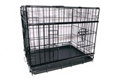 Hundar - Active Canis - Premium bur med skjutdörr - Svart - 91 x 61 x 67 - 97405