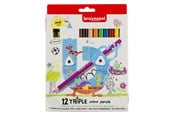 Kreativa spel - Bruynzeel Kids Triple Coloured Pencils Set 12 - 60119012