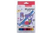 Kreativa spel - Bruynzeel Kids Super Point Felt-Tip Pens Set 20 Colors - 60124120