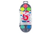 Kreativa spel - Bruynzeel Kids Watercolor Set of 12 Metallic & Neon Colors - 60152112