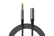 Ljudkabel - Joyroom stereo audio cable AUX 3.5 mm mini jack (male) - mini jack (female) 1.2 m black (SY-A09) - SY-A09