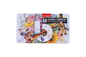 Kreativa spel - Bruynzeel Drawing and Coloring Set Creative Artists Tin 60 Pcs - 60312907