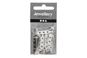 Konst- och hantverksmaterial - Creativ Company - Brooch pin Silver plated 25mm 10 pcs. - 600720