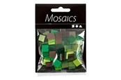 Konst- och hantverksmaterial - Creativ Company - Mini Mosaic Green Glitter 10x10mm 25 grams - 51925