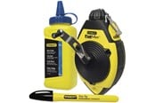 Measuring Tools - Stanley 0-47-681 FatMax chalk line 30m + 115g chalk + marker - 0-47-681