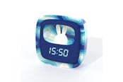 Decoration - MOB Alarm Clock with Light Billy Clock Blue Wave - BILLY-BLW-01