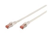 Nätverkskabel - DIGITUS CAT 6 S-FTP Patch Cord - 10m - Vit - 10m - DK-1644-100/WH