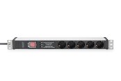 Strömkabel (extern) - DIGITUS 5-Port - 1U - Aluminum PDU - DN-95433