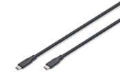 USB-kabel - DIGITUS - USB-C cable - 24 pin USB-C to 24 pin USB-C - 50 cm - AK-300342-005-S