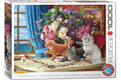 Pusselspel - Eurographic Puzzling Cats by Image World Smart Cut(1000) - 709-6000-5914