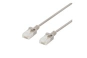 Nätverkskabel - Deltaco Patch Cable - 30 cm - Grå - 0.3m - UUTP-1000