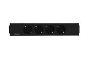 Strömkabel (extern) - Deltaco Power Strip Under-Desk - 4 Outlets - GT-1204