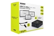 Dockning - PORT Designs PORT connect USB-C & USB-A Dual Video Docking Station 2 X 2K - 901908-UK