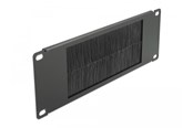 Nätverks tillbehör - DeLOCK Cable Management Brush Strip 10" 2U Black - 66481