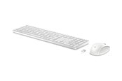 Tangentbord - HP 650 - Tastatur & Mus set - Dansk - Vit - 4R016AA#UUW