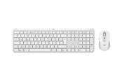 Tangentbord - Logitech Signature Slim Combo MK950 - Tastatur & Mus set - Tysk - Vit - 920-012484