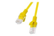 Nätverkskabel - Lanberg patch cable - 50 cm - RAL 1016 yellow - Gul - 0.5m - PCU5-20CC-0050-Y