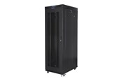 Rack chassis - Lanberg FF01 series - rack - 800 x 1000 flat pack with glass door LCD - 27U - FF01-8027-23BL
