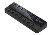 USB Hub - Deltaco USB-A Hub - 7x USB-A Ports USB Hub - USB 3.0 - 7 porte - Svart - UH-739