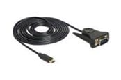 Parallel-seriel-kabel - DeLOCK Serial Adapter - USB-C to DB-9 - 1.8 m - 62964