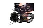 Outfits & kostymer - Boland - Lace Eye Mask Mystique Black - 97528