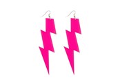 Outfits & kostymer - Boland - Earrings Flash Neon Pink - 64469