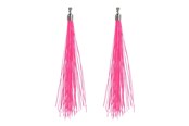 Outfits & kostymer - Boland - Earrings Festival Neon Pink 20cm - 64430
